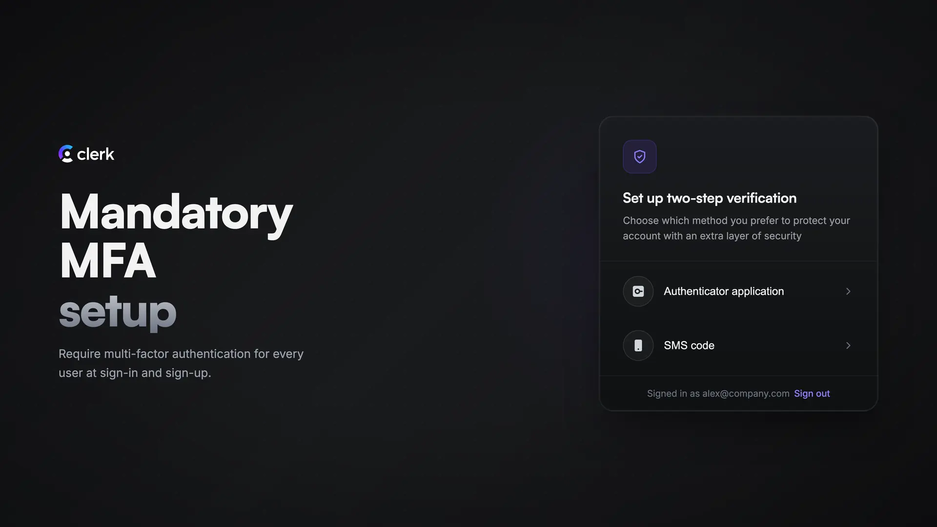 ## Mandatory MFA setup as a session task