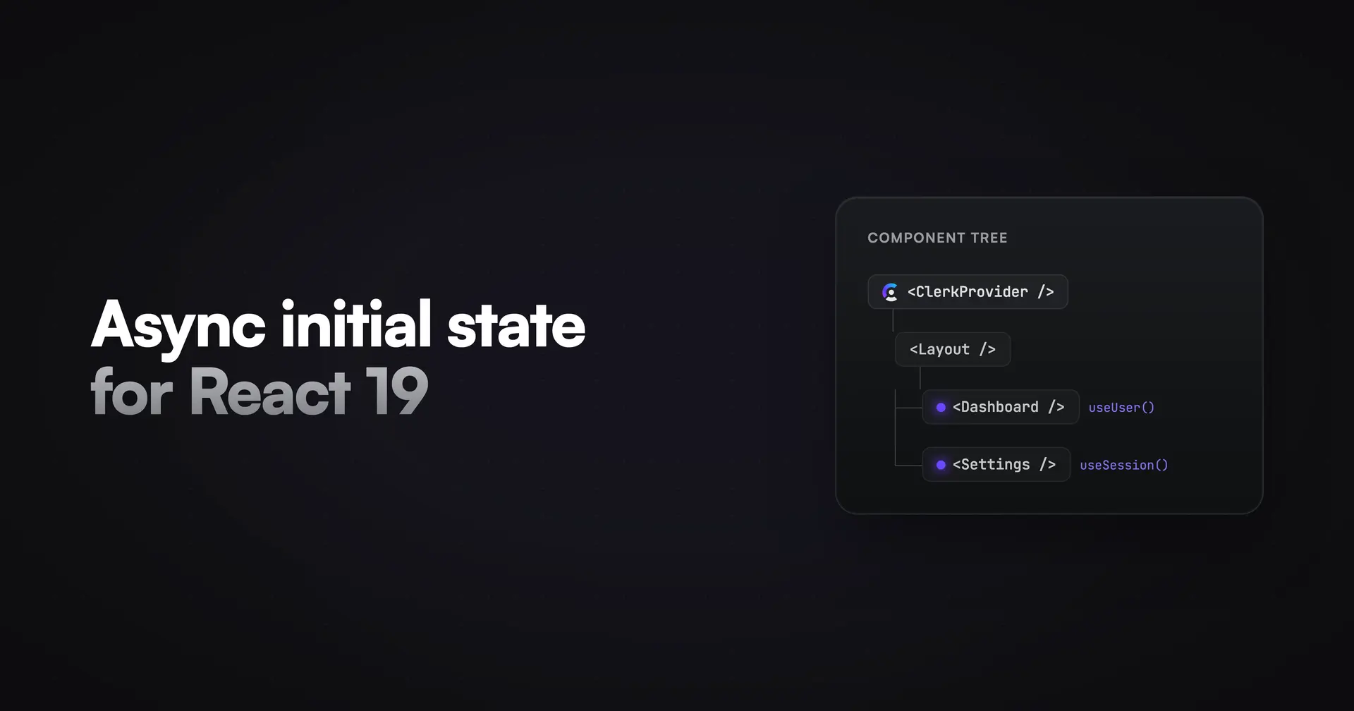## Async initial state support for React 19
