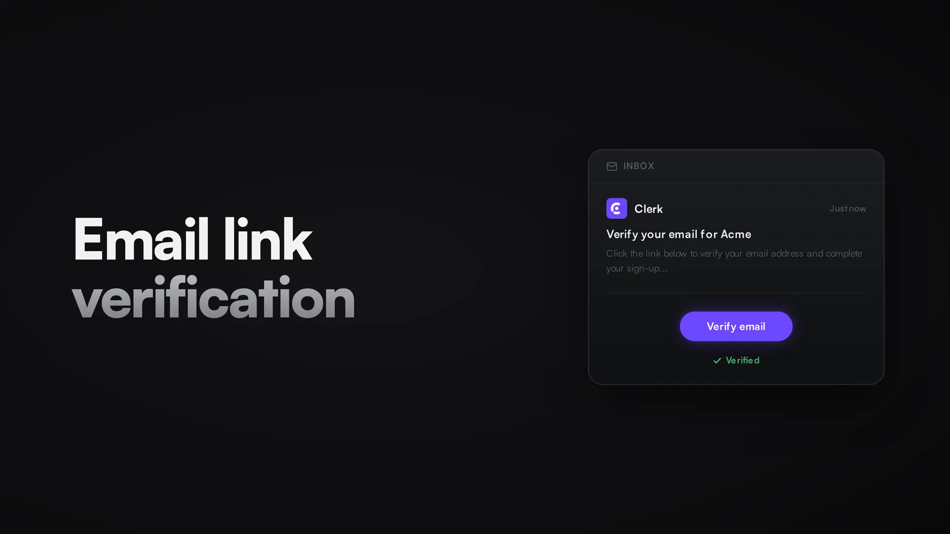 ## Email link verification for sign-up flows